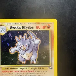 Pokemon Vintage Holo Brock's Rhydon 2/132 Gym Heroes Wotc 2000 - Image 3