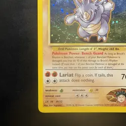 Pokemon Vintage Holo Brock's Rhydon 2/132 Gym Heroes Wotc 2000 - Image 5