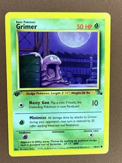 Pokemon 1st Edition Grimer Fossil 48/62 1999 - Image 1