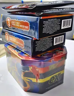 Pokemon Bundle Sealed TCG: S&V Surging Sparks Pcs - Charizard Y-4 Booster Tin - Image 3