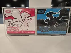 Pokemon Center Black Bolt White Flare Elite Trainer Box ETB Set + Acrylic Cases - Image 1