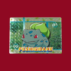 BULBASAUR (FUSHIGIDANE)--JAPANESE MEIJI EMBOSSED PROMO FOIL POKEMON CARD - Image 1