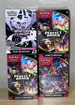 Pokemon Booster Bundle Lot White Flare, Phantasmal Flames, Perfect Order x2 - Image 5