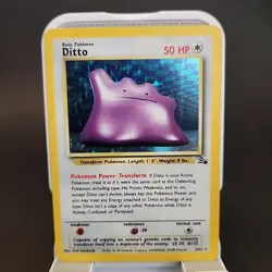 Ditto - Fossil Set - 3/62 - Holo - Unlimited Holo - Rare - 1999 - Pokemon TCG - Image 1