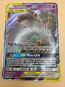 Pokemon TCG Trevenant Dusknoir GX SM217 Black Star Promo Sun Moon Holo Tag Team - Image 1