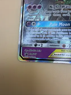 Pokemon TCG Trevenant Dusknoir GX SM217 Black Star Promo Sun Moon Holo Tag Team - Image 3