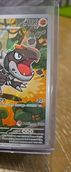Pokemon - Tyrunt 070 Pokemon Center Stamp Black Star Promo And Black Star Promo - Image 3