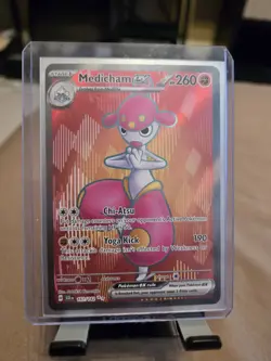 Full Art Pokemon Medicham Ex Stellar Crown 161/142 Ultra Rare - NM Classic TCG - Image 1