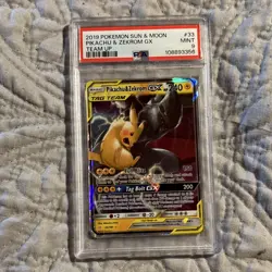 Pokemon Pikachu & Zekrom GX Team Up 33/181 Ultra Rare Holo 240 HP - Image 1