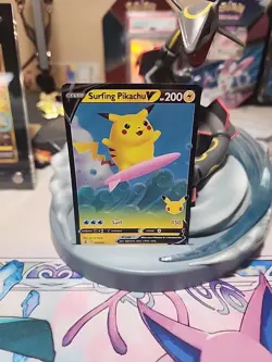 Pokemon Celebrations Surfing Pikachu V 008/025 Holo. Pack Fresh Ships ASAP! - Image 1