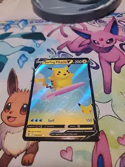 Pokemon Celebrations Surfing Pikachu V 008/025 Holo. Pack Fresh Ships ASAP! - Image 2
