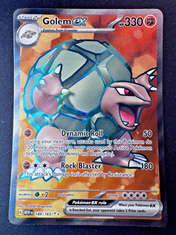 2023 Pokemon Scarlet & Violet 151 Golem ex Ultra Rare #189/165 - Image 1