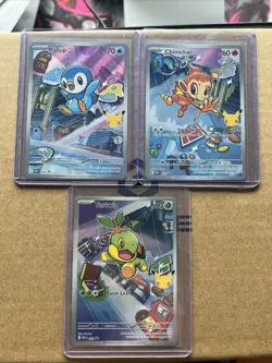 Pokemon First Partner Collection - Sinnoh Starters - Turtwig, Chimchar & Piplup - Image 1