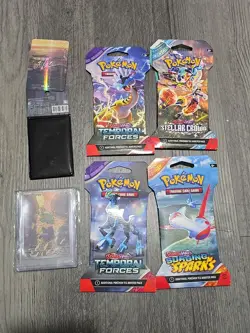 Lot of 6 Pokemon TCG: Scarlet & Violet Paradox Rift Sealed Booster Packs - Image 1