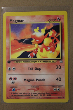 Pokemon TCG Magmar 40/111 Neo Genesis Regular 1st Edition Vintage - Image 1