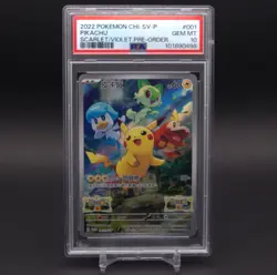 PSA GEM MINT 10! Pokemon | Pikachu 001/SV-P - STAMPED! - S&V Pre-Order Promos - Image 1