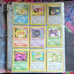 Vintage Pokemon Binder WOTC Base, Base 2, Fossil, Jungle, Gym Hero, Rocket 250+ - Image 1