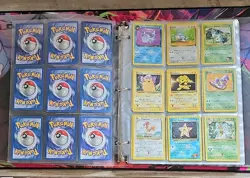 Vintage Pokemon Binder WOTC Base, Base 2, Fossil, Jungle, Gym Hero, Rocket 250+ - Image 2