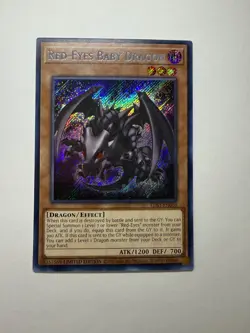 Yugioh - Red-Eyes Baby Dragon - Secret - Limited - LDS1-EN010 - NM - Image 1