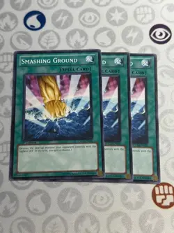 3x Smashing Ground - SDLS-EN026 - Common (NM) - Yugioh Playset - Image 1