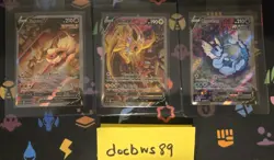 Pokemon Card Flareon Jolteon Vaporeon V Sword & Shield Promo Cards Holo - Image 2