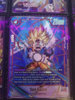 Dragon Ball Super Son Goten SCR Foil Double Strike Card English FB08-121 25000HP - Image 1