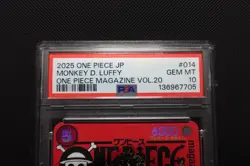 Monkey D Luffy Magazine Vol. 20 Promo One Piece PSA 10 Gem Mint - Image 2