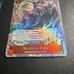 Bandai Roronoa Zoro Full Art Foil SR EB04-007 One Piece CCG Egghead - Image 2
