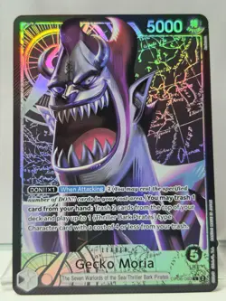 Gecko Moria Alt Art Leader OP06-080 One Piece TCG Wings Of The Captain English - Image 1