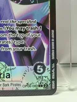 Gecko Moria Alt Art Leader OP06-080 One Piece TCG Wings Of The Captain English - Image 3