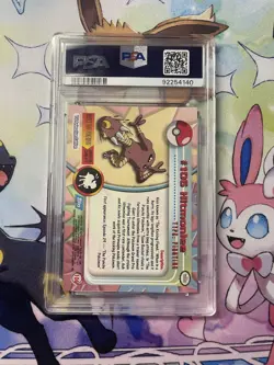 2000 TOPPS CHROME POKEMON T.V. SPECTRA #106 HITMONLEE PSA 9 POP18! - Image 2