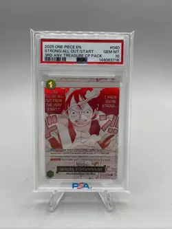 One Piece TCG 3rd ANV Treasure CP Pack Strong/ All Out/ Start PSA 10 #OP13-40 - Image 1