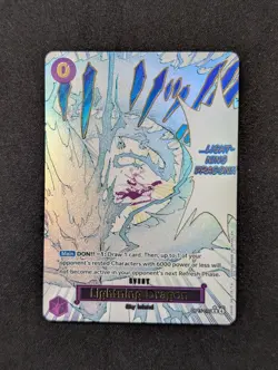 One Piece TCG Lightning Dragon OP15-077 Alt Art Event NM - Image 1