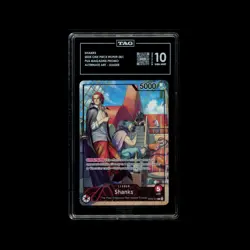 Shanks (2025 PSA Magazine Promo) OP09-001 One Piece Promo TAG 10 GEM MINT - Image 1