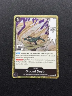 One Piece TCG Ground Death OP14-096 The Azure Sea's Seven Foil Rare - Image 1