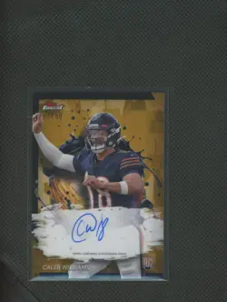 2024 Topps Finest - Caleb Williams - TRUE Gold ON CARD AUTO RC 33/50 - Image 1