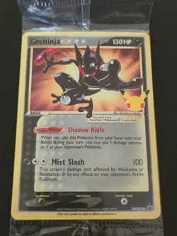 Pokemon TCG, Greninja Gold Star Holo SWSH144, Celebration Promo, 2021, Sealed - Image 1