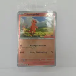 Pokemon Charmander Reverse Holo Card 004/165 GameStop Promo, Sealed - Image 3