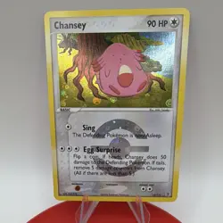 Pokemon Chansey LP Rare Reverse Holo EX FireRed & LeafGreen 19/112 2004 Card - Image 1