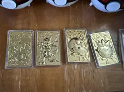 1999 Pokemon Gold Plated Card Set Charizard,Mewtwo, Togepi, Jigglypuff - Image 2