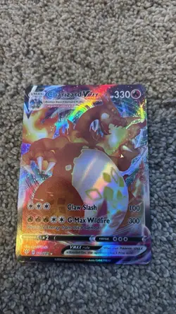 Pokemon Charizard VMAX Ultra Rare Full Art Holo Card Darkness Ablaze 020/189 - Image 1