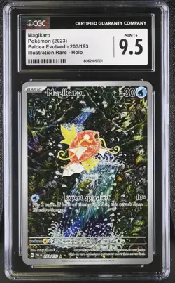Magikarp Holo Card 203/193 Sv02: Paldea Evolved CGC 9.5 English - Image 1