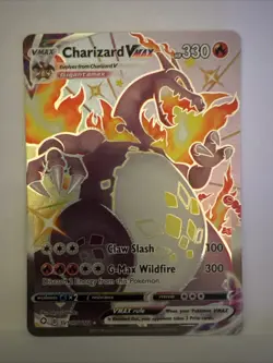 Pokemon TCG Charizard VMAX Holo Ultra Rare Card SV107/SV122 Shining Fates - Image 1