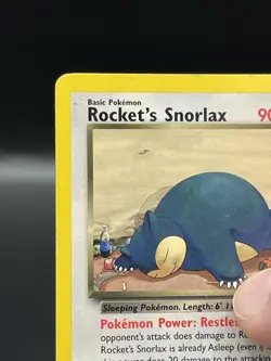 (MP) Rocket's Snorlax Rare 33/132 Gym Heroes Pokemon TCG Card 330a-108 - Image 3