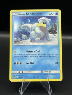 (NM) Alolan Sandshrew 19a/145 Cosmo Holo Pokemon TCG Card 317b-6 - Image 1