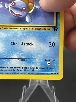 (HP) Squirtle 68/82 Team Rocket Pokemon TCG Card SEE PICS - 327a-81 - Image 4