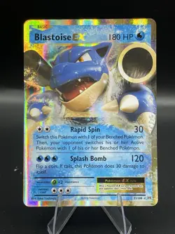 (NM) Blastoise EX Holo Rare 21/108 XY Evolutions Pokemon TCG Card 330a-36 - Image 1