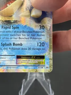 (NM) Blastoise EX Holo Rare 21/108 XY Evolutions Pokemon TCG Card 330a-36 - Image 5