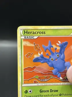(NM) Heracross 43/123 Uncommon Heart Gold Soul Silver Pokemon TCG Card 330a-80 - Image 3