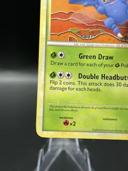(NM) Heracross 43/123 Uncommon Heart Gold Soul Silver Pokemon TCG Card 330a-80 - Image 4